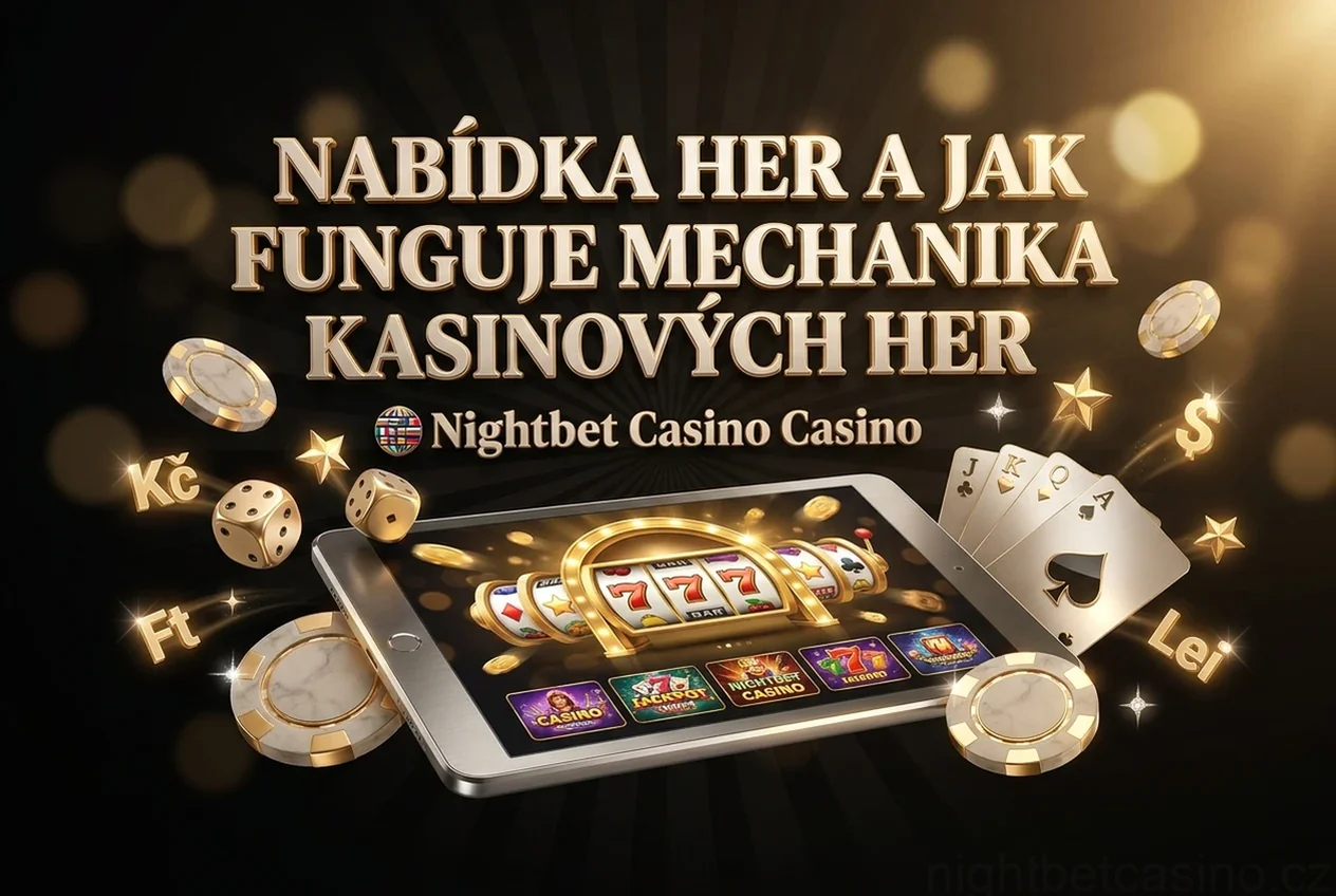 Nabídka her a jak funguje mechanika kasinových her